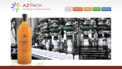 AZPack website redesign